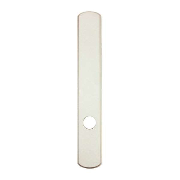 Andersen Albany Style (Passive-Panel) Exterior Escutcheon Plate in White finish | windowpartshop.com.