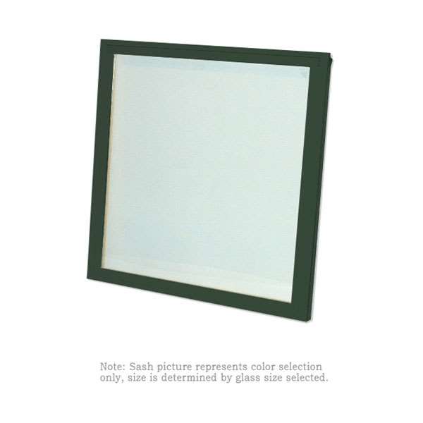 Andersen TW2032 (Upper Sash) Forest Green Exterior and Natural Pine Interior High Performance LowE4 Glass  - No Grille Grommets | windowpartshop.com.