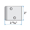 Andersen 2 13/32" Frenchwood Hinged Extension Jamb Strike Plate Extender