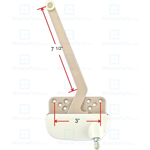 Truth Hardware "Ellipse" Single Arm 9-1/2" Operator (Left Hand) | windowpartshop.com.