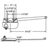 Truth Hardware "Ellipse" Single Arm 9-1/2" Operator (Right Hand) | windowpartshop.com.