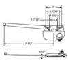 Truth Hardware "Ellipse" Single Arm 7-1/2" Operator (Right Hand) | windowpartshop.com.