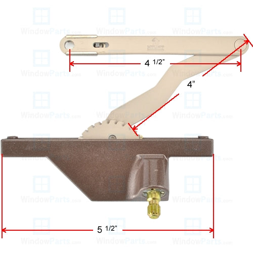 Truth Hardware "Rear Mount" Dyad Split Arm Operator (Right Hand) | windowpartshop.com.