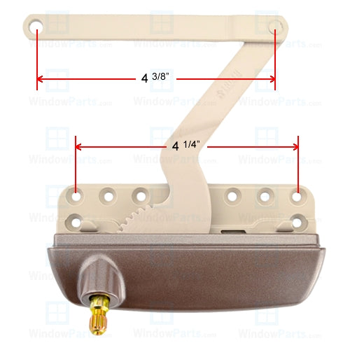 Truth Hardware "Maxim" Dyad Split Arm Operator (Left Hand) | windowpartshop.com.