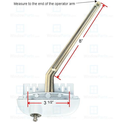 Roto "X-Drive" Single Arm 10" Operator (Left Hand) | windowpartshop.com.